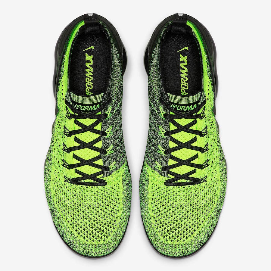 Nike Air VaporMax 2 Neon Green Black 942842-701 Release Date