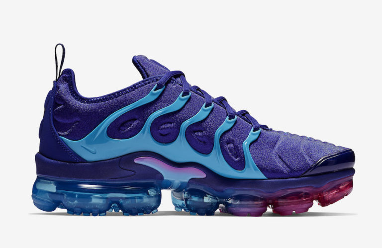 purple and teal vapormax