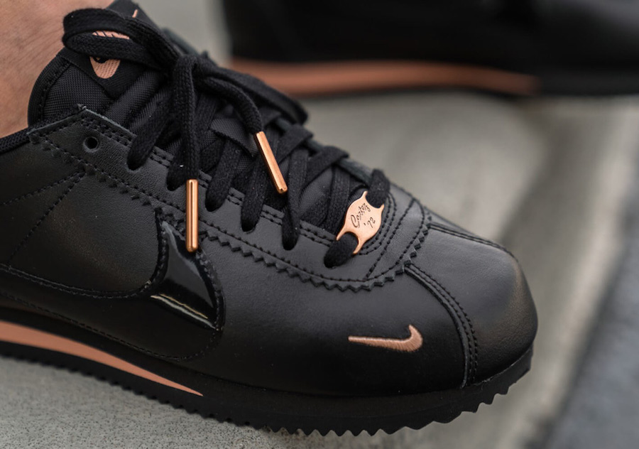 nike classic cortez leather rose gold