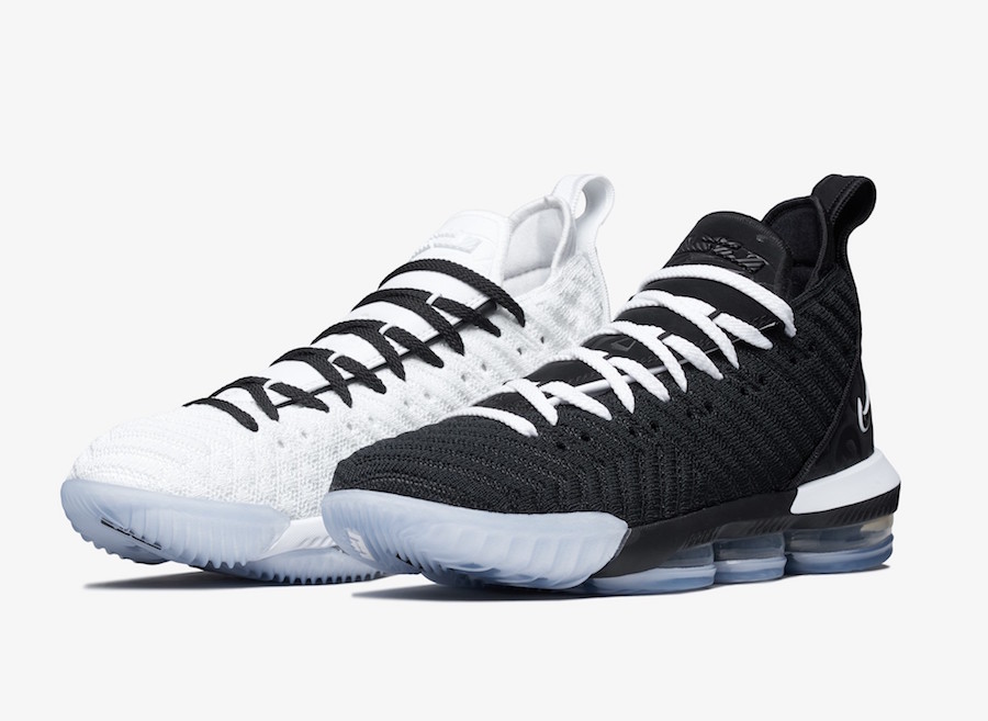 lebron 16 low black and white