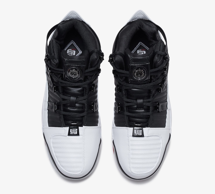 Nike LeBron 3 Home White Black Varsity Crimson AO2434-101 Release Date
