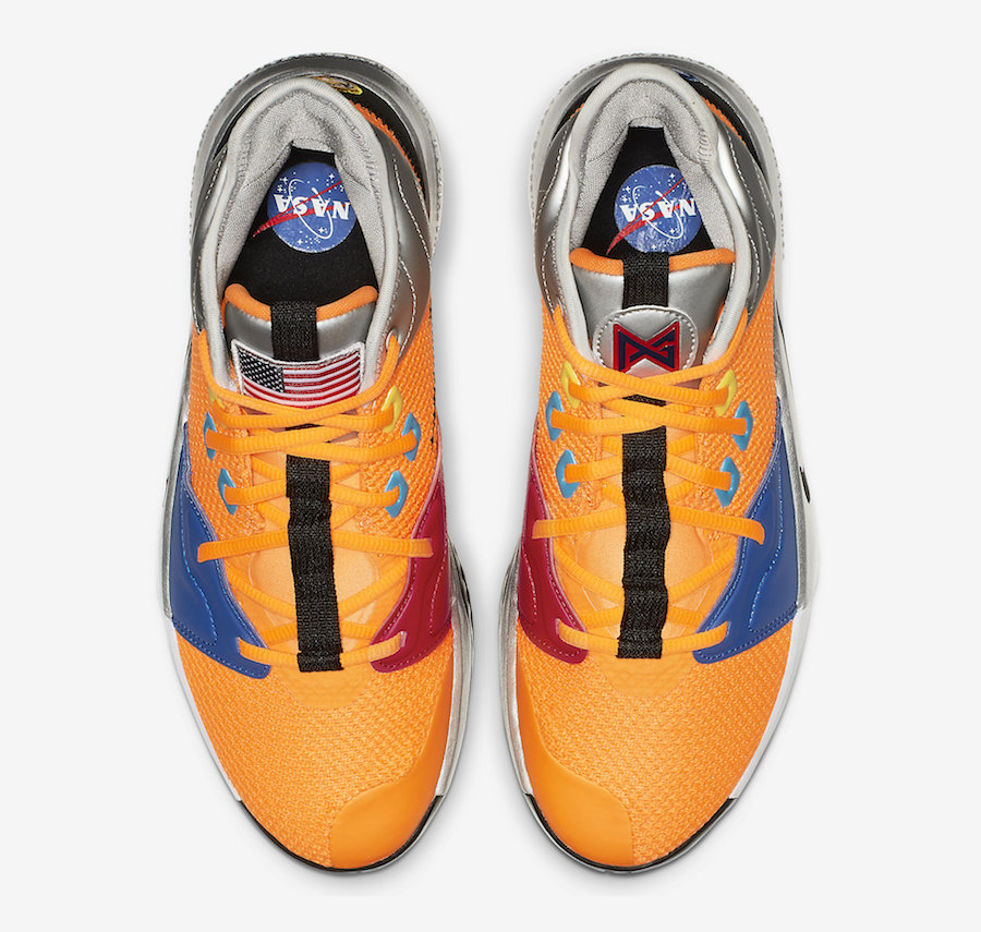 Nike PG 3 NASA Total Orange CI2666-800 Release Date Price