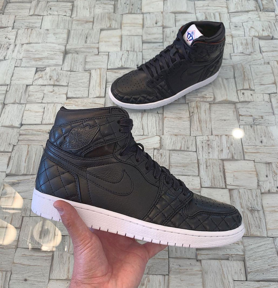 Air Jordan 1 All-Star 2019 Friends and Family Black Quilted Leather