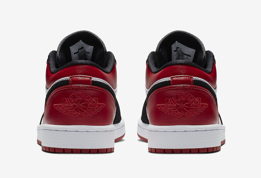 Air Jordan 1 Low Black Toe 553558-116 Release Date