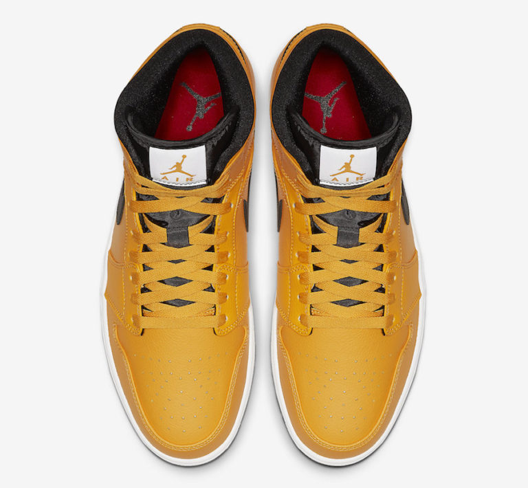 Air Jordan 1 Mid Taxi Yellow Black White 554724-700 Release Date - SBD