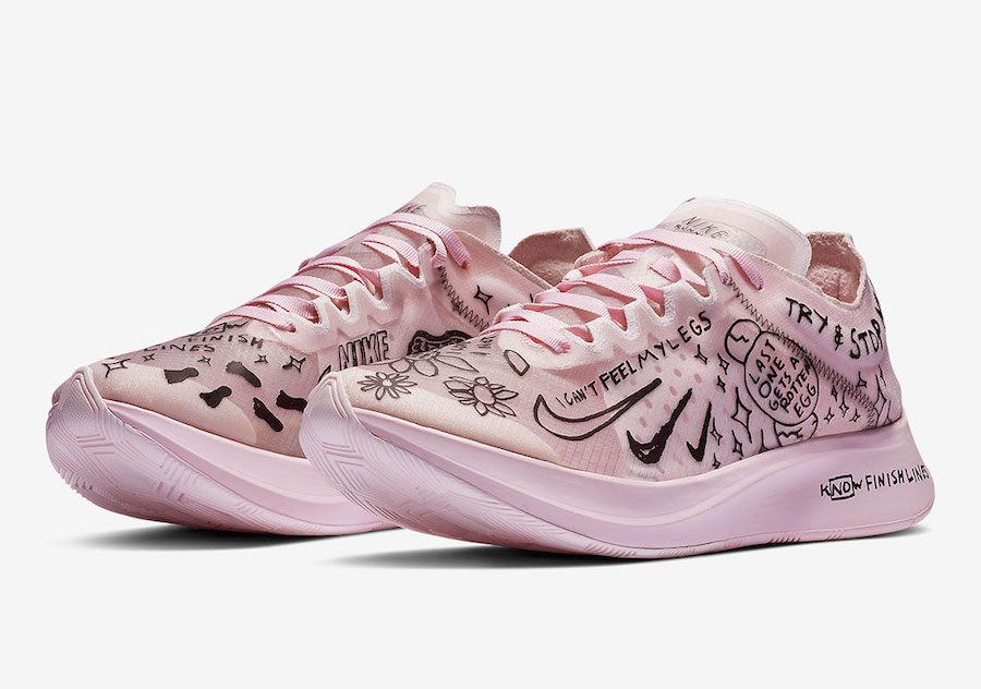 pink nike zoom fly