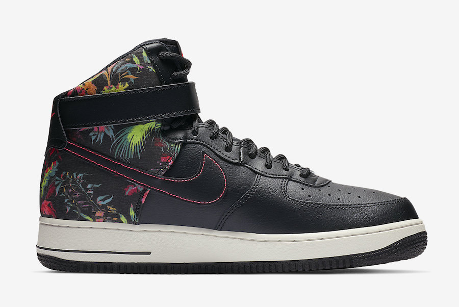 Nike Air Force 1 High Black Floral CI2304-001 Release Date - SBD