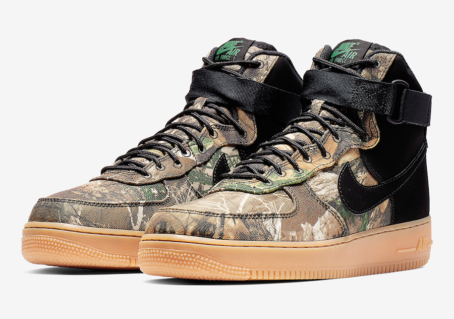 Nike Air Force 1 High Realtree AO2410-001 AO2410-100 Release Date - SBD
