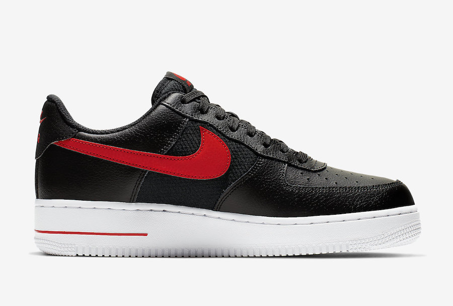Nike Air Force 1 Low Black University Red CD1516-001 Release Date - SBD