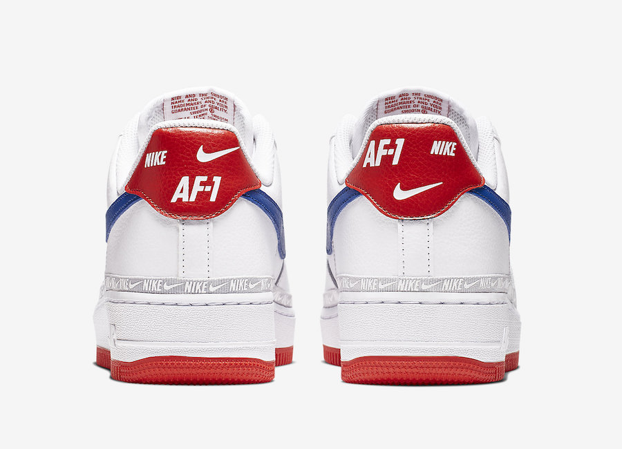 Nike Air Force 1 Low White Red Blue CD7339-100 Release Date
