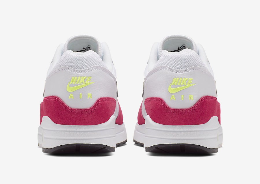Nike Air Max 1 White Black Volt Rush Pink AH8145-111 Release Date