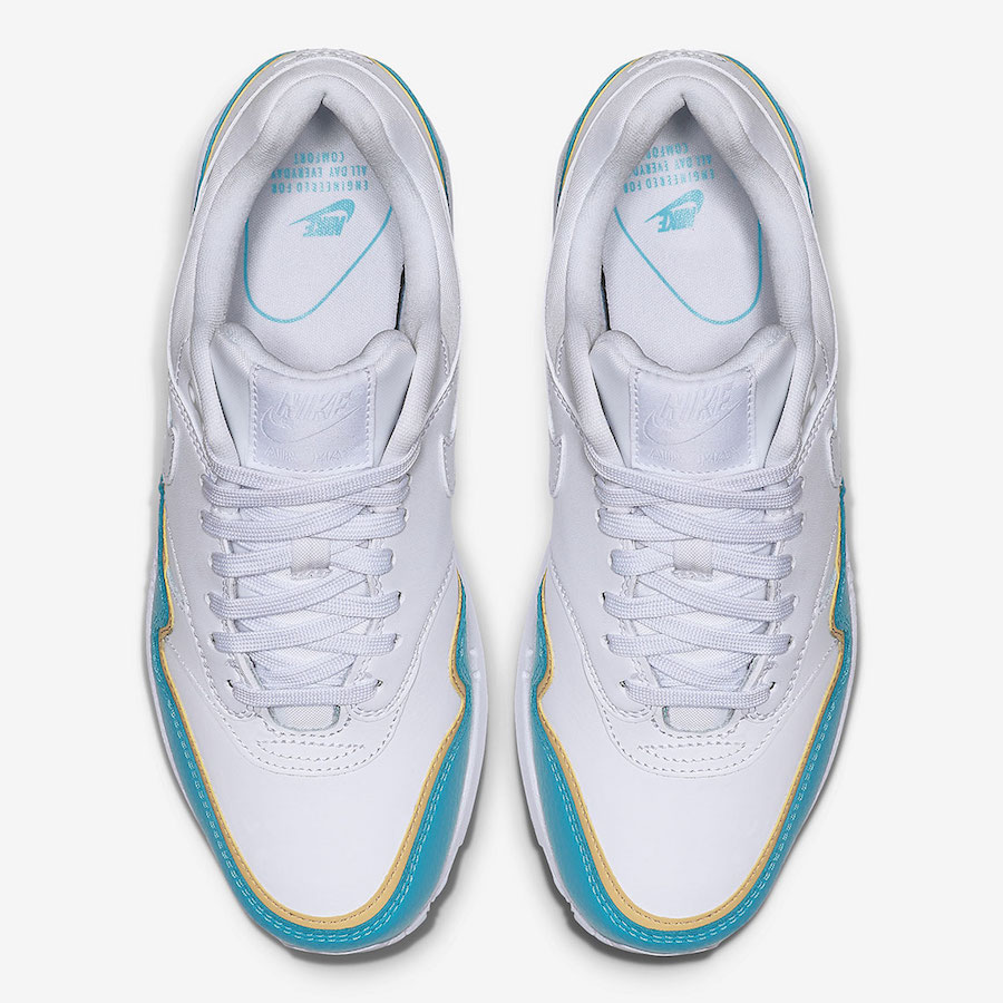 Nike Air Max 1 White Blue 881101-103 Release Date