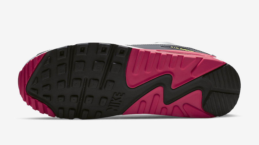 Nike Air Max 90 Grey Pink Volt AJ1285-020 Release Date