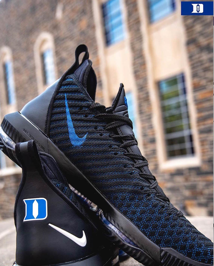 Nike LeBron 16 Duke Blue Devils PE 
