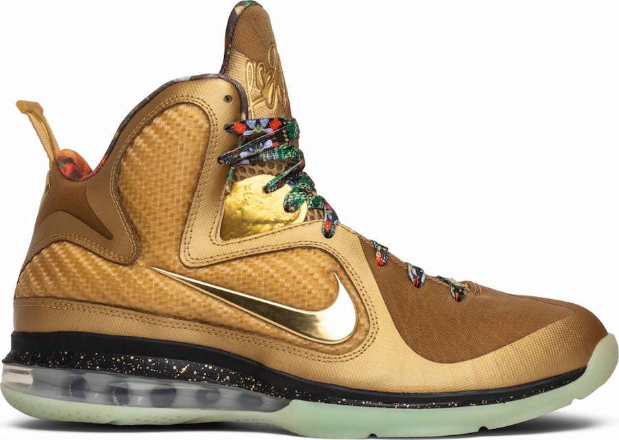 Nike LeBron 9 Watch The Throne Sample Metallic Gold