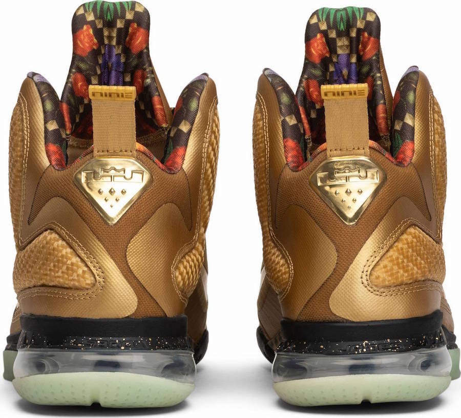Nike LeBron 9 Watch The Throne Sample Metallic Gold