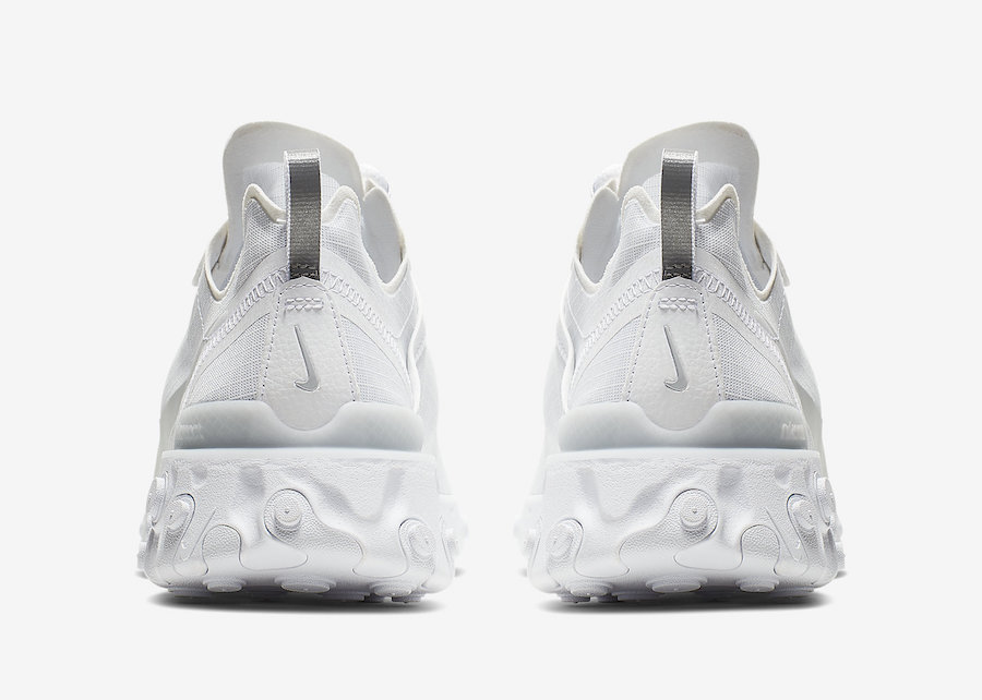 Nike React Element 55 White Pure Platinum BQ6167-101 Release Date
