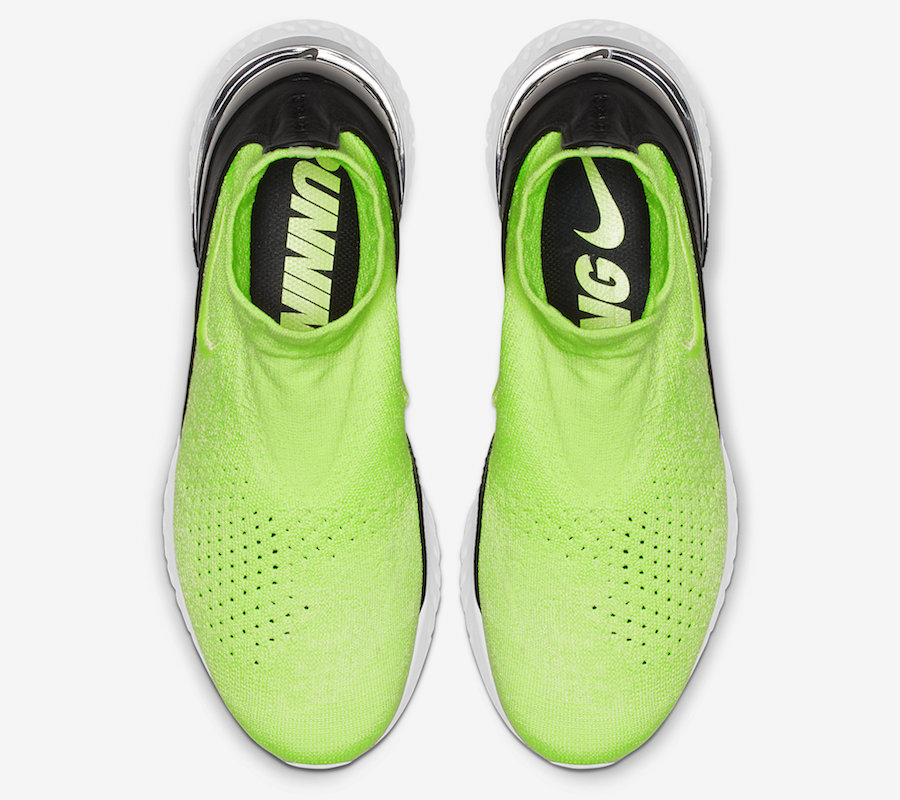 Nike Rise React Flyknit Lime Blast AV5554-330 Release Date