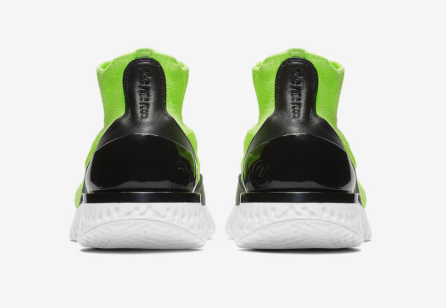 Nike Rise React Flyknit Lime Blast AV5554-330 Release Date - SBD