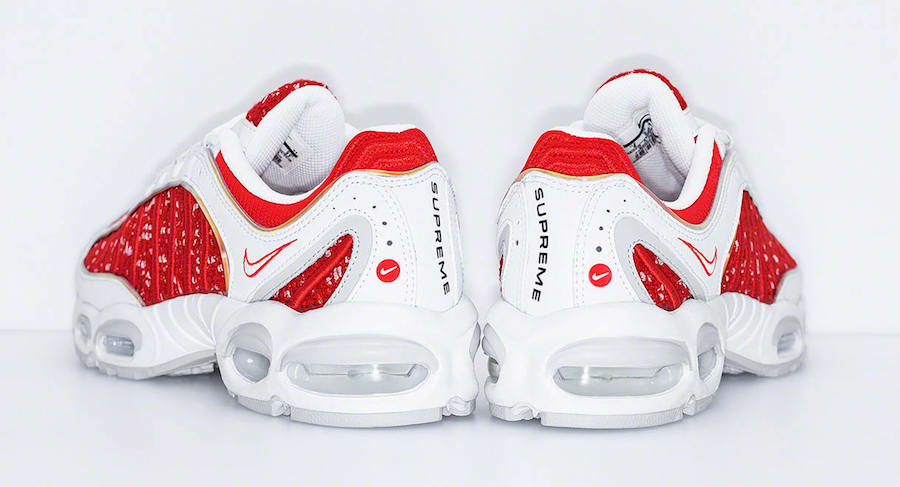 Supreme Nike Air Max Tailwind 4 IV Red White AT3854-100 Release Date