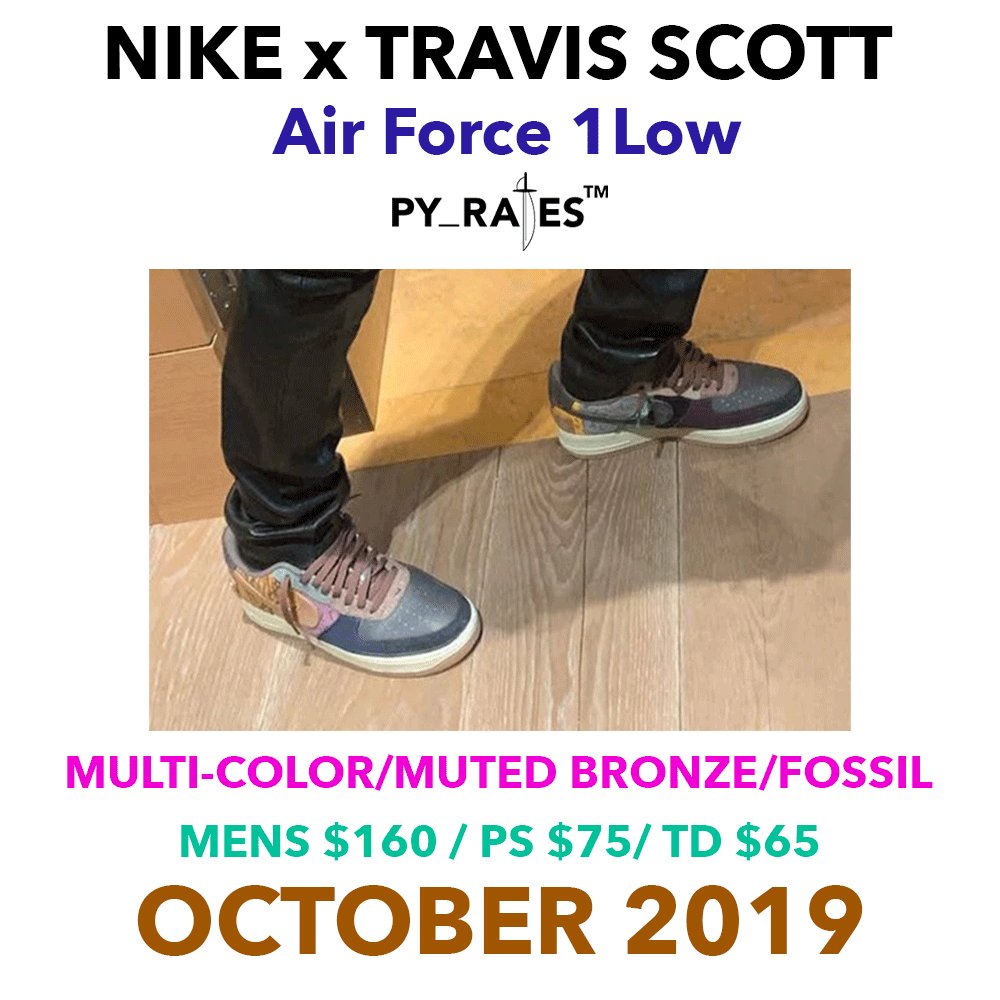 Travis Scott Nike Air Force 1 Low Release Date