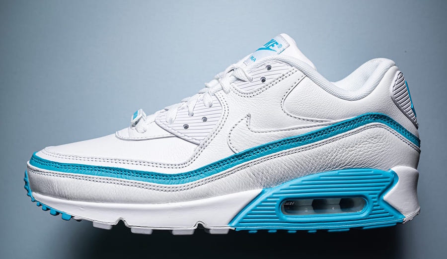 Undefeated Nike Air Max 90 White Blue Fury CJ7197-102 Release Date
