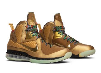 Watch The Throne LeBron 9 Gold Sample