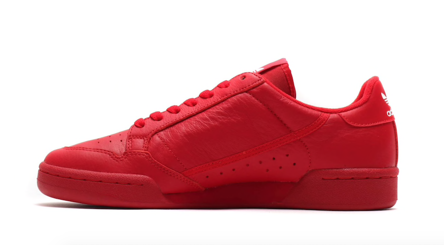 adidas continental 80s red