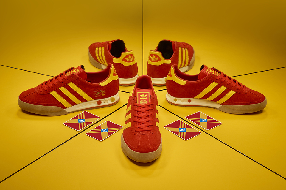 size adidas Kegler Super Red Yellow Release Date
