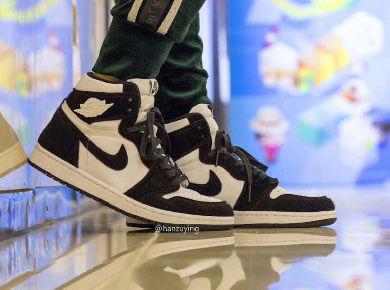 2019 air jordan 1 retro high og panda black white