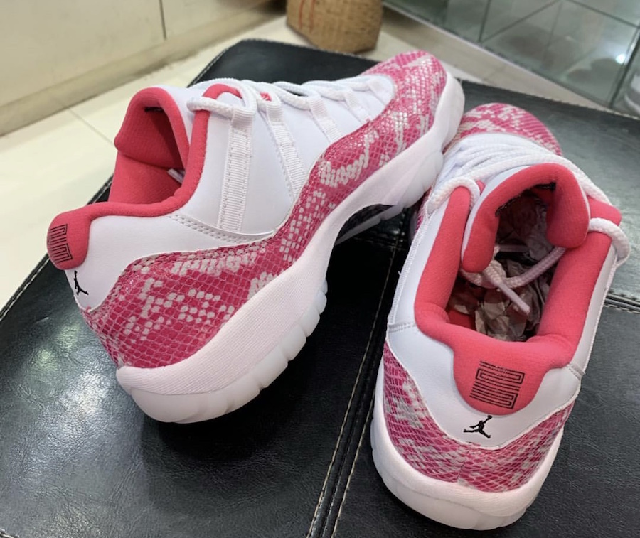 jordan 11 pink and white release date