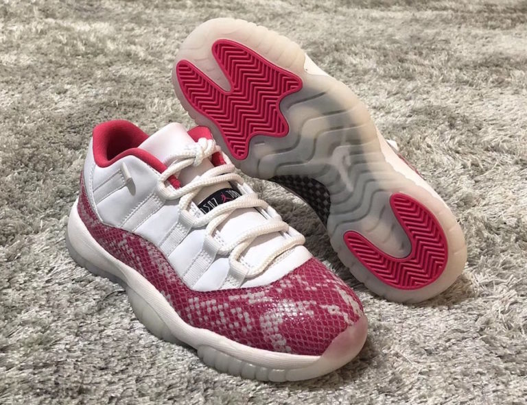 jordan 11 pink bottom