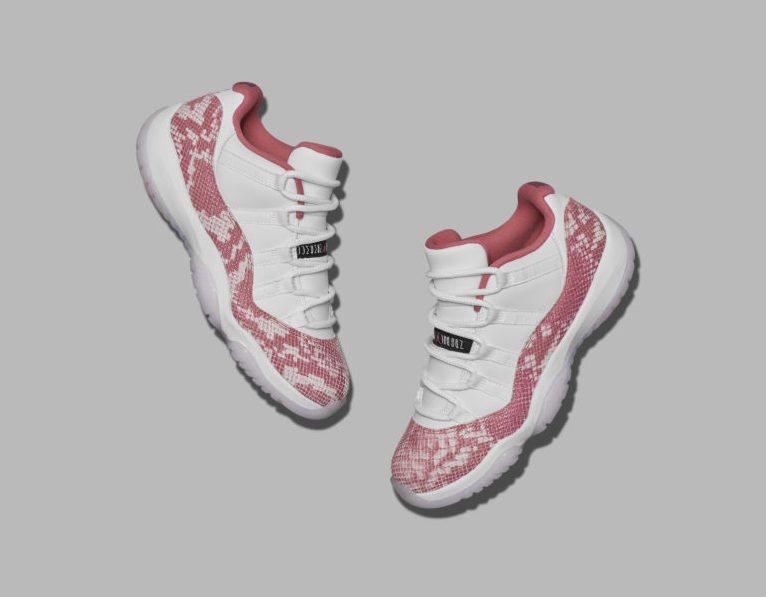 Air Jordan 11 Low White Pink Snakeskin AH7860-106 Release Date
