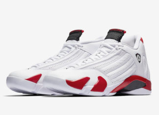 Air Jordan 14 Candy Cane White Varsity Red 487471-100 Release Date