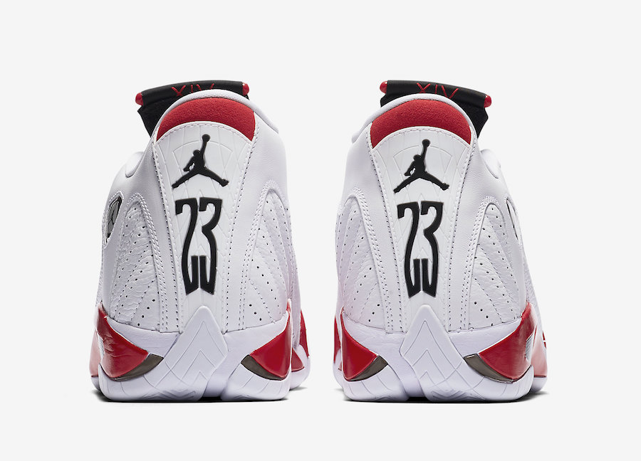 Air Jordan 14 Candy Cane White Varsity Red 487471-100 Release Date