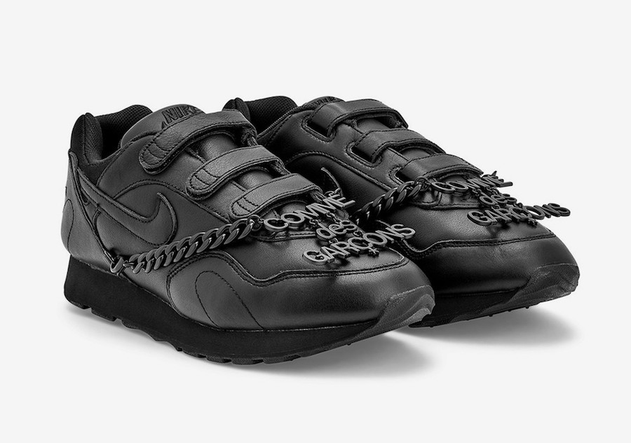 Comme des Garcons Nike Outburst Velcro Black Release Date