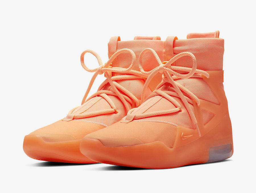 Nike Air Fear of God 1 Orange Pulse + Frosted Spruce + Sail/Black 