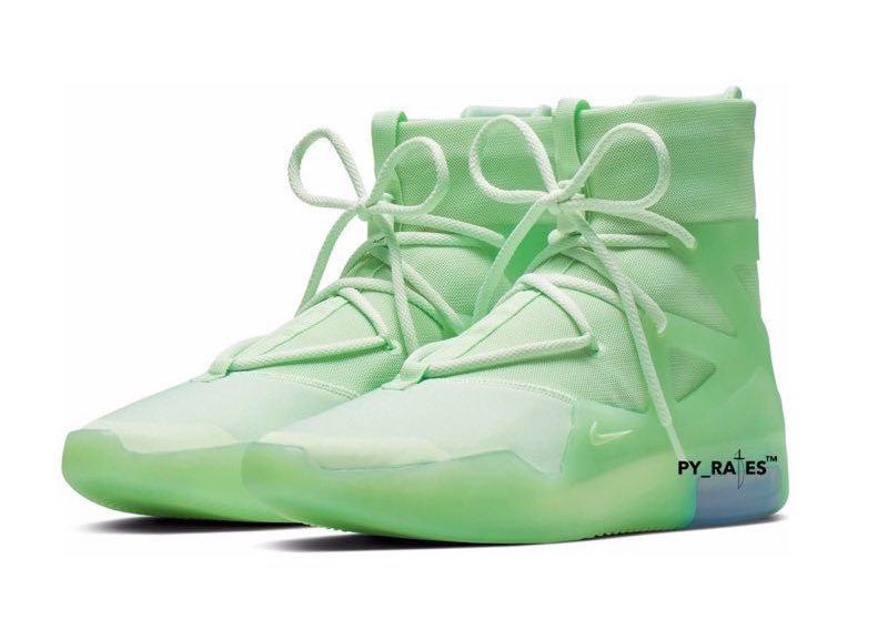 nike laranja Air Fear of God 1 Spruce Frosted Release Date