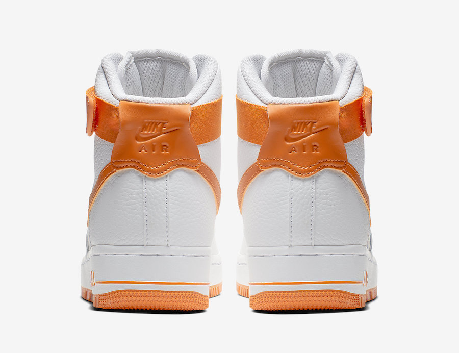 Nike Air Force 1 High White Orange 334031-109 Release Date - SBD