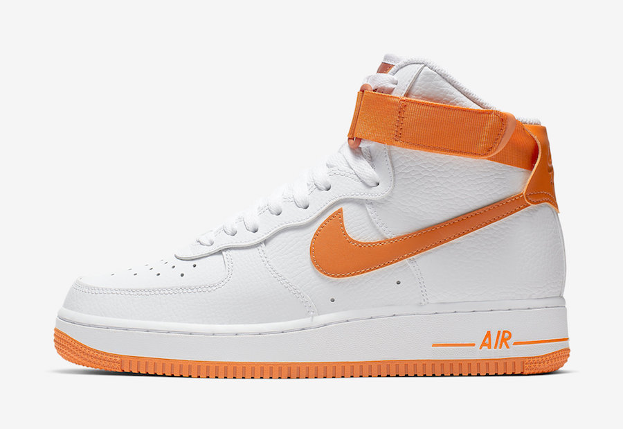 Nike Air Force 1 High White Orange 334031-109 Release Date