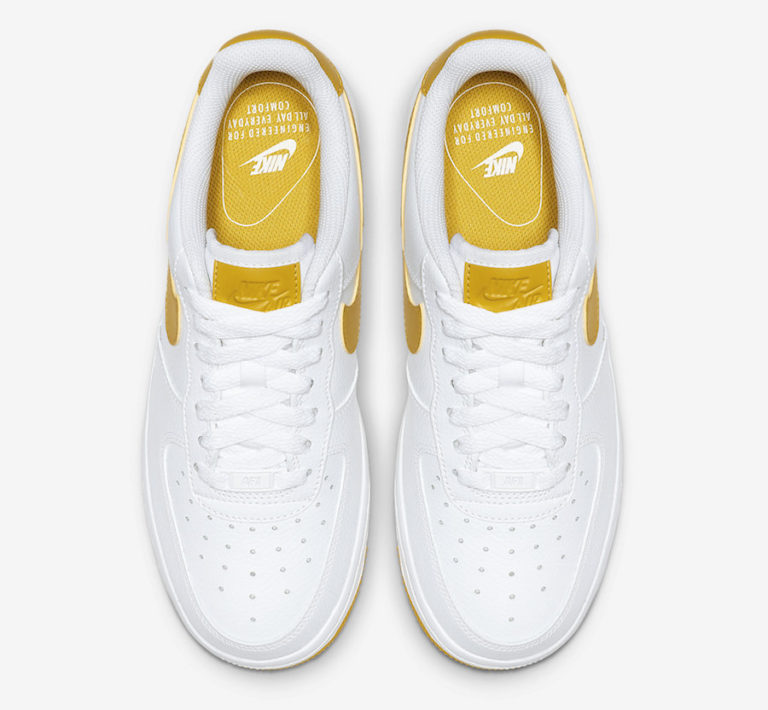 Nike Air Force 1 Low White Yellow AH0287-103 Release Date - SBD