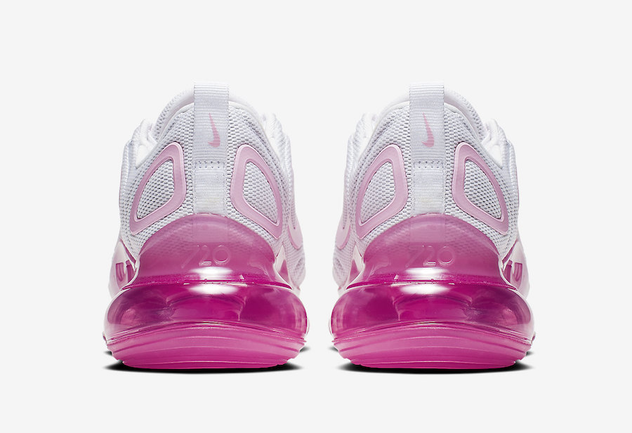 pink and white 'air max 720