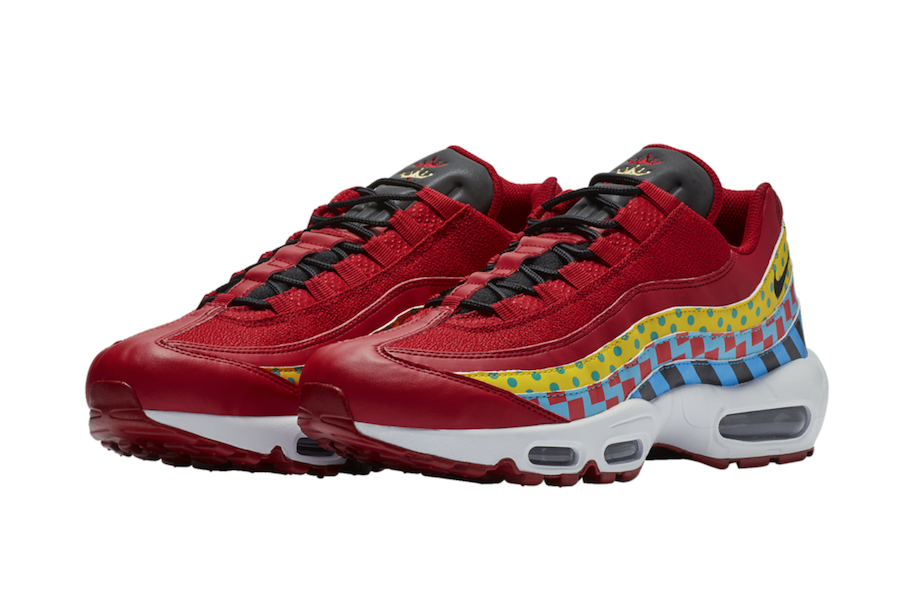 nike air max 95 red and white