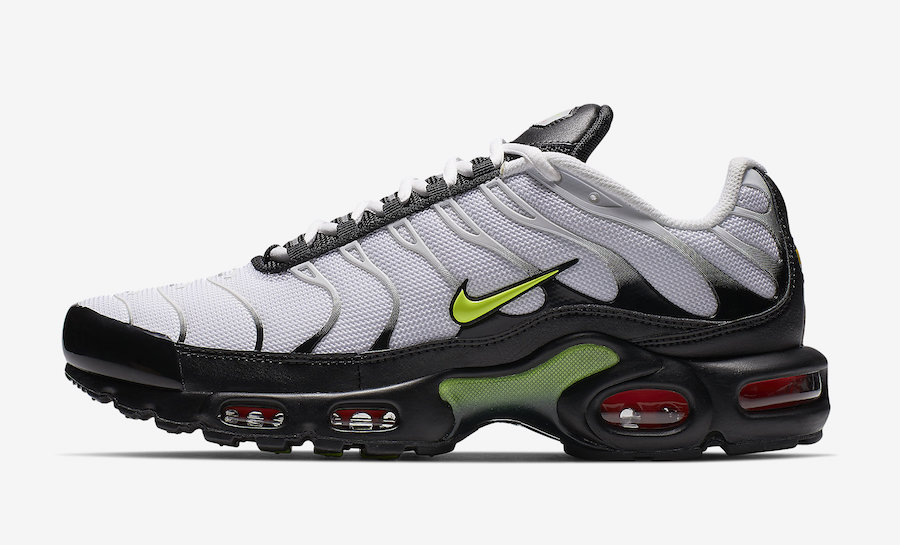 Nike Air Max Plus White Black Volt AJ2013-100 Release Date