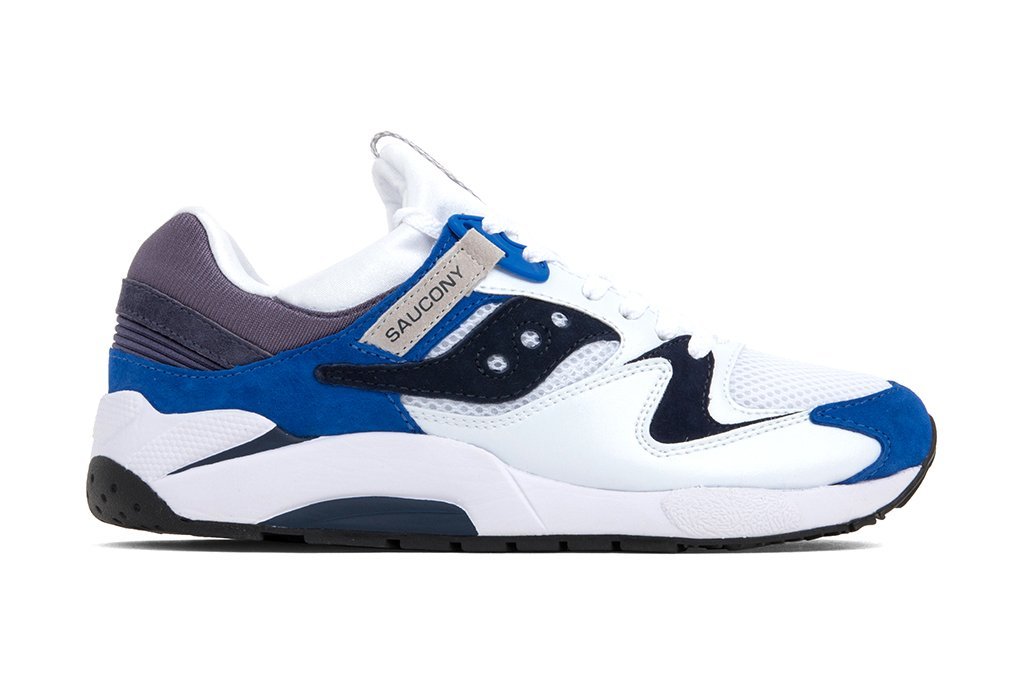 Saucony Grid 9000 White Blue Release Date