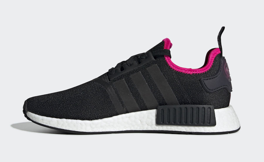 adidas NMD R1 Core Black Shock Pink DB3586 Release Date