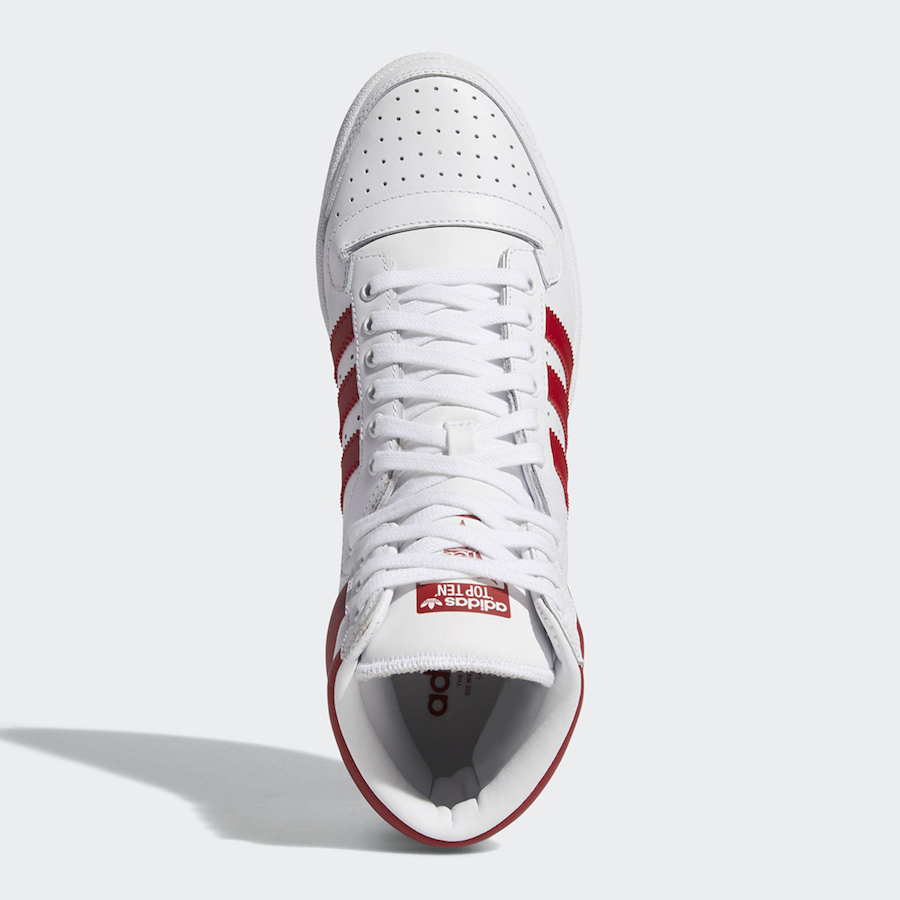 adidas Top Ten Hi White Red EF2359 Release Date