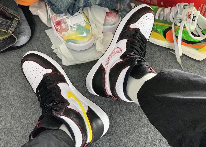 Air Jordan 1 Stitching White Black Dynamic Yellow University Red 555088-170 Release Date Air Jordan 1 Stitching White Black Dynamic Yellow University Red 555088-170 Release Date