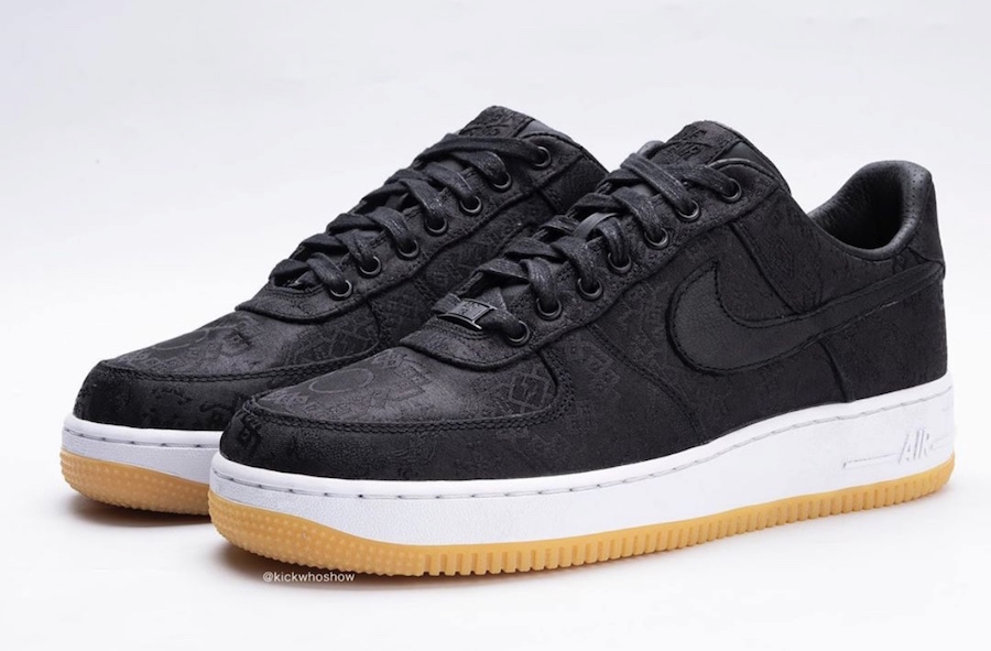 Fragment Clot Nike Air Force 1 Premium Black University Red White CZ3986-001 Release Date
