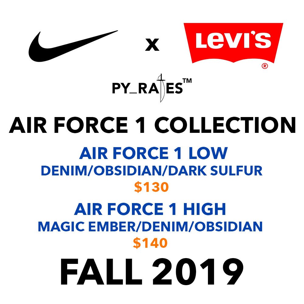 Levis Nike Air Force 1 Collection Release Date